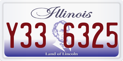 IL license plate Y336325