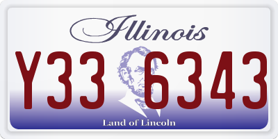 IL license plate Y336343