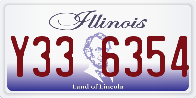 IL license plate Y336354