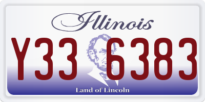 IL license plate Y336383