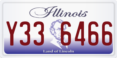 IL license plate Y336466