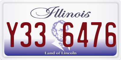 IL license plate Y336476