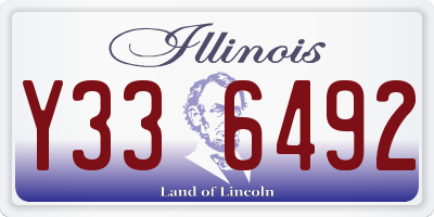 IL license plate Y336492
