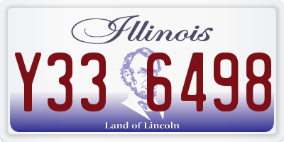 IL license plate Y336498