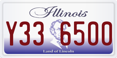 IL license plate Y336500