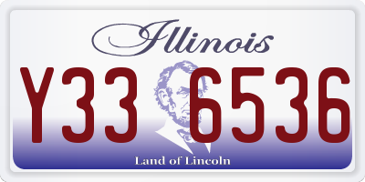 IL license plate Y336536