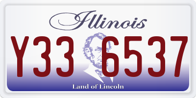 IL license plate Y336537