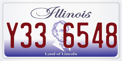 IL license plate Y336548