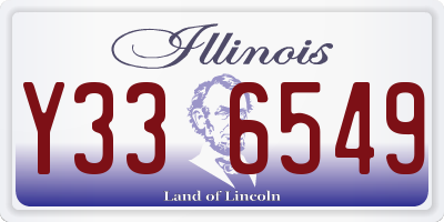 IL license plate Y336549
