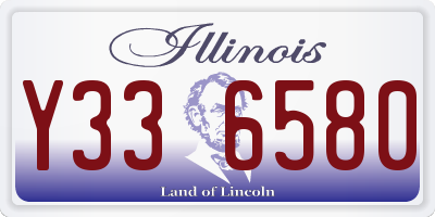 IL license plate Y336580