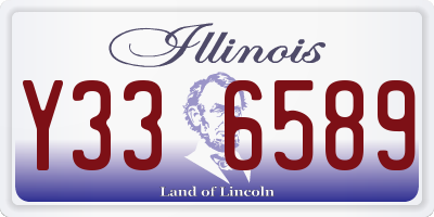 IL license plate Y336589