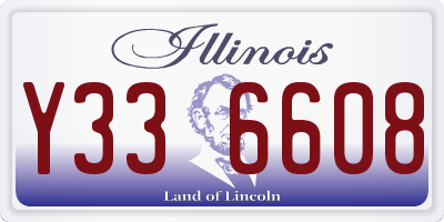 IL license plate Y336608