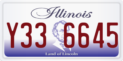 IL license plate Y336645