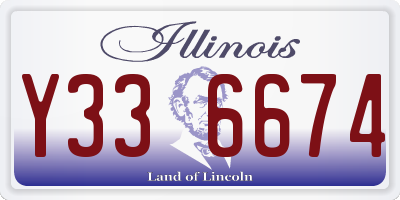 IL license plate Y336674