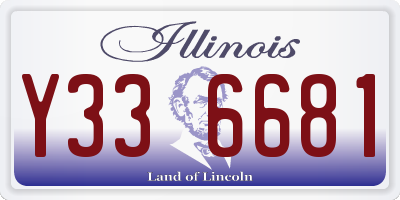 IL license plate Y336681