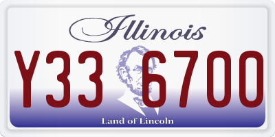 IL license plate Y336700