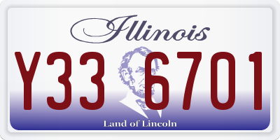 IL license plate Y336701