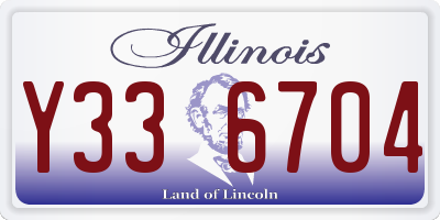IL license plate Y336704