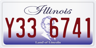 IL license plate Y336741
