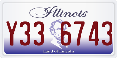IL license plate Y336743