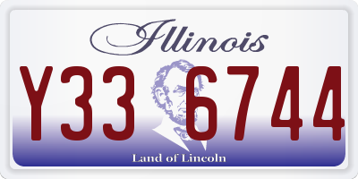 IL license plate Y336744