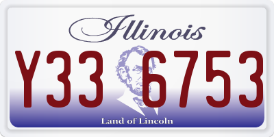 IL license plate Y336753