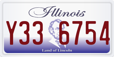 IL license plate Y336754