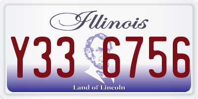 IL license plate Y336756