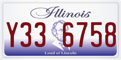 IL license plate Y336758