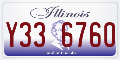IL license plate Y336760