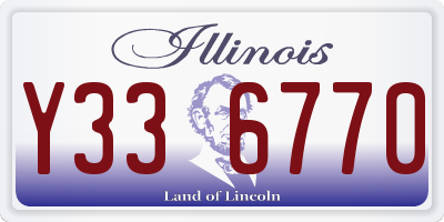 IL license plate Y336770