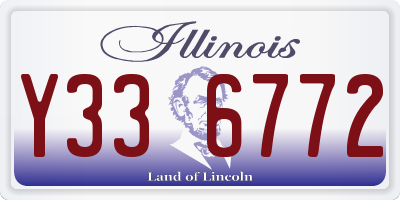 IL license plate Y336772
