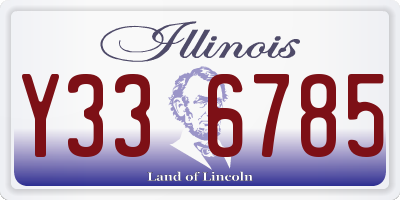 IL license plate Y336785