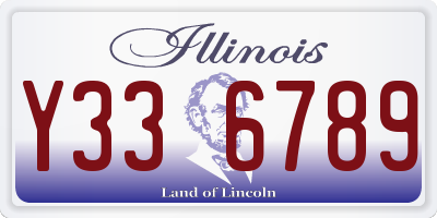 IL license plate Y336789