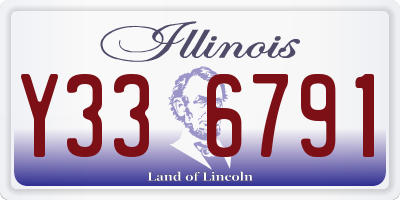 IL license plate Y336791