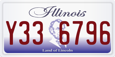 IL license plate Y336796