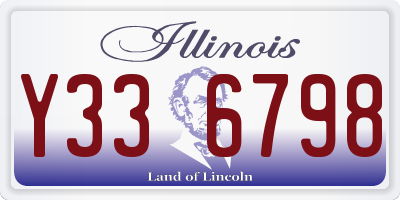 IL license plate Y336798