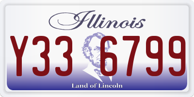 IL license plate Y336799