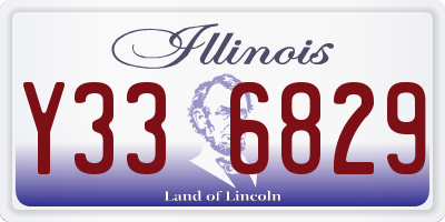 IL license plate Y336829