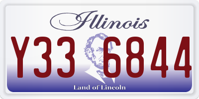 IL license plate Y336844