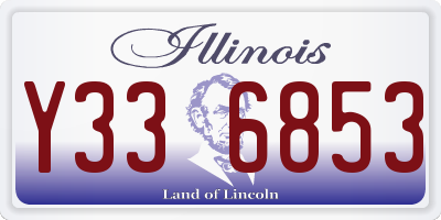 IL license plate Y336853