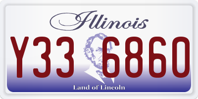 IL license plate Y336860