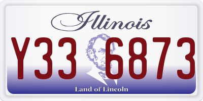 IL license plate Y336873