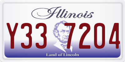 IL license plate Y337204