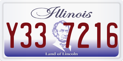 IL license plate Y337216