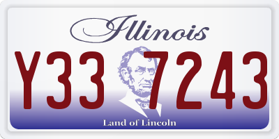 IL license plate Y337243
