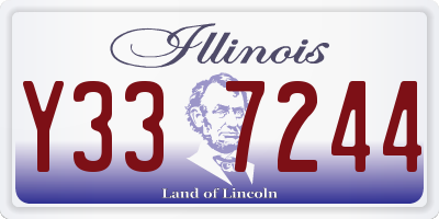 IL license plate Y337244
