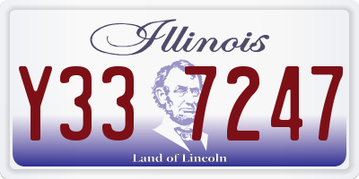IL license plate Y337247