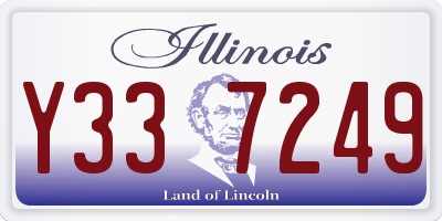 IL license plate Y337249