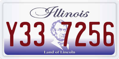 IL license plate Y337256